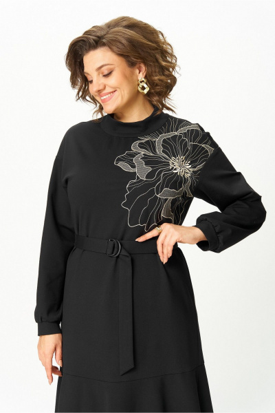 Платье Takka Plus 25-255 чёрный - фото 7