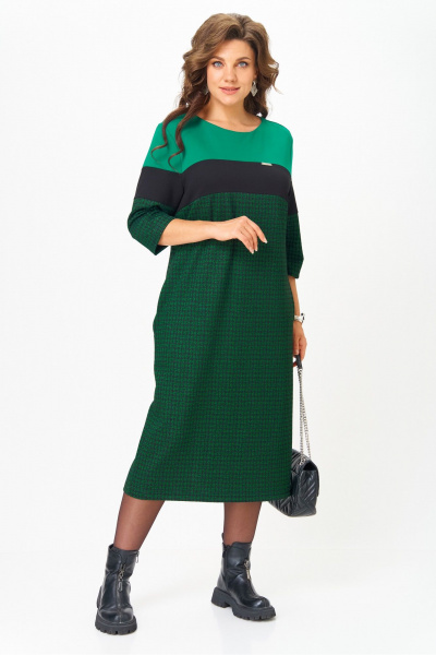 Платье Michel chic 2188 зеленый_черный - фото 7