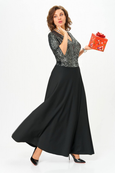 Платье Anastasia 1307 черный - фото 4