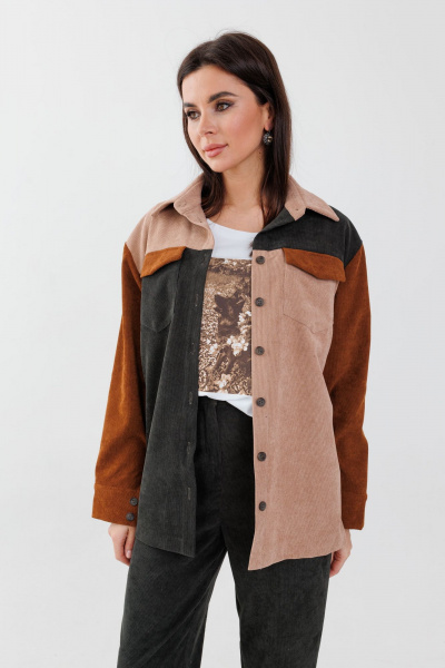 Рубашка Anelli 1748 оттенки_леса - фото 1