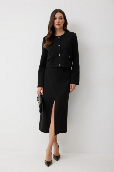 Юбка T.N.D М372 черный - фото 4