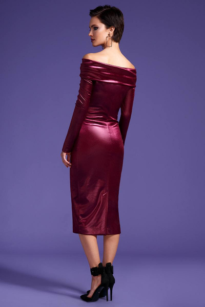 Платье LaVeLa L1703 бордо - фото 2