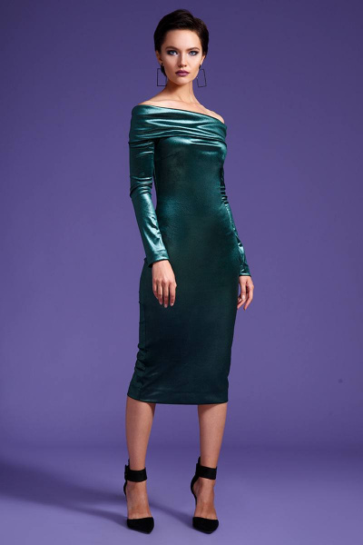 Платье LaVeLa L1703 изумрудный - фото 1