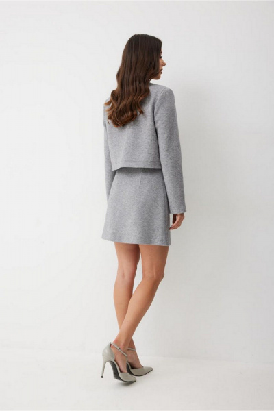 Жакет T.N.D М666/1 серый - фото 8