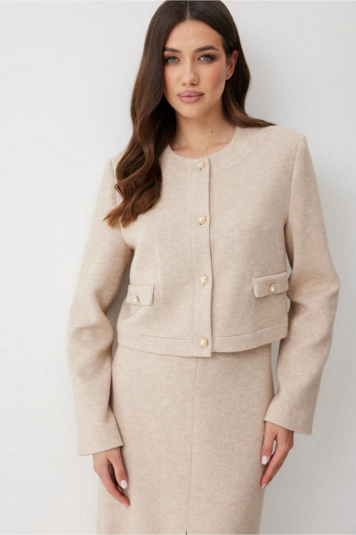 Жакет T.N.D М666/2 бежевый - фото 2