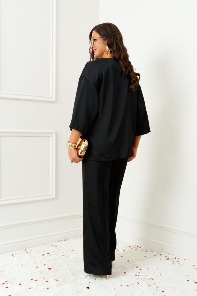 Блуза, брюки Beautiful&Free 6401 черный - фото 7
