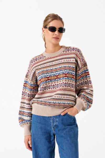 Джемпер Romgil РВ0407-ШЕ5 светло-бежевый - фото 1