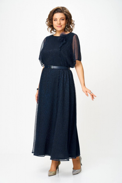 Платье Slaviaelit 561 синий - фото 3