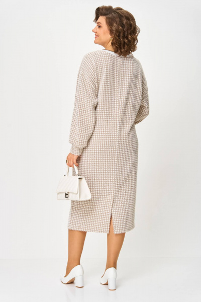 Платье Karina deLux M-1400 бежевый - фото 4