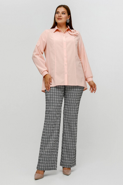 Рубашка La rouge 6306 персик - фото 3