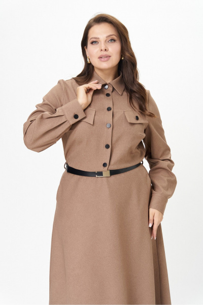 Платье AVA fashion М-160 капучино - фото 6