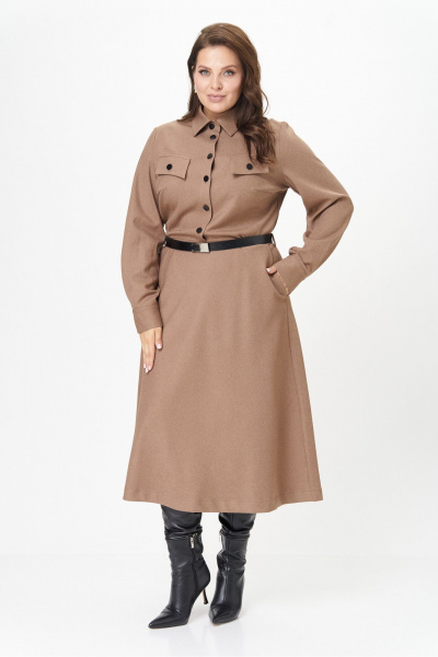 Платье AVA fashion М-160 капучино - фото 4