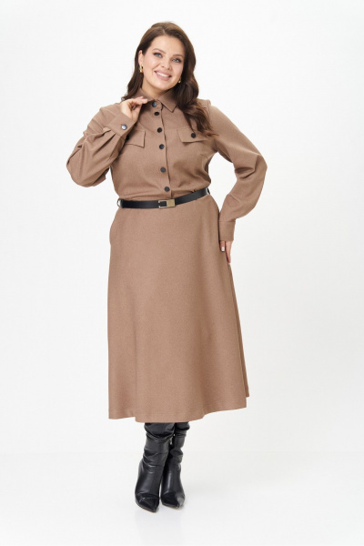 Платье AVA fashion М-160 капучино - фото 3