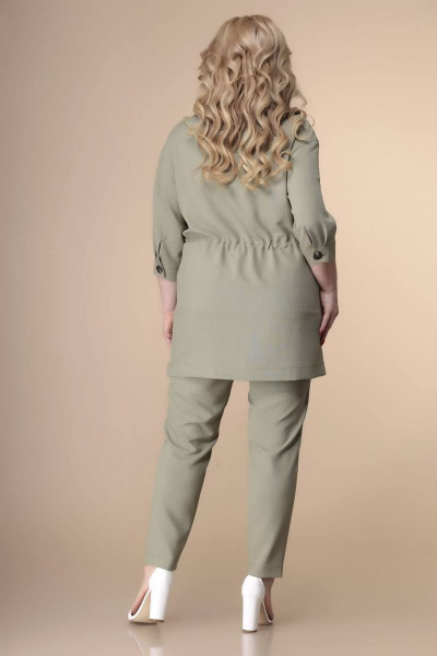 Блуза, брюки, жакет Romanovich Style 3-2161 хаки/белый - фото 5