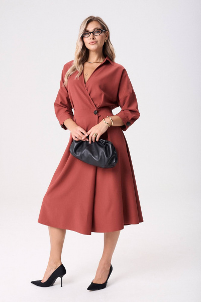 Платье Anastasia 1229.2 клюква - фото 6