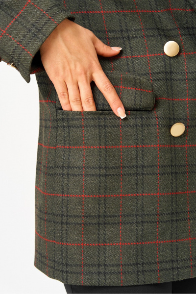 Жакет DaLi 3536.1 хаки - фото 3