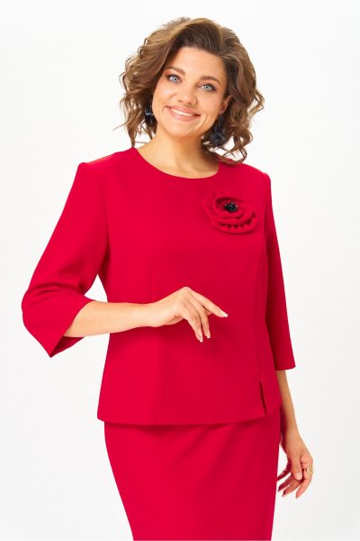 Блуза, юбка DaLi 7055.2 красный - фото 2