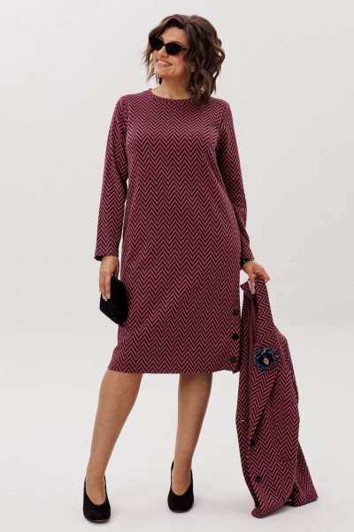 Платье Anelli 1755.1 рябиновая_волна - фото 9