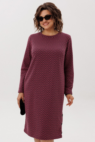 Платье Anelli 1755.1 рябиновая_волна - фото 6