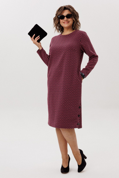 Платье Anelli 1755.1 рябиновая_волна - фото 5