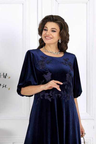Платье Ninele 6025 темно-синий - фото 2