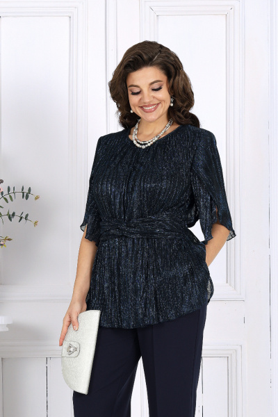 Блуза, брюки Ninele 6069 синий - фото 2