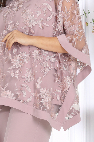 Блуза, брюки Ninele 7511 пудра - фото 3