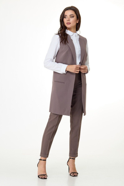 Брюки Anelli 418 темно-бежевый - фото 10