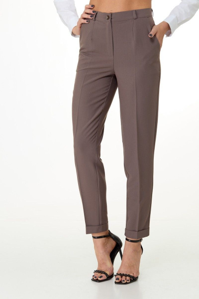 Брюки Anelli 418 темно-бежевый - фото 9