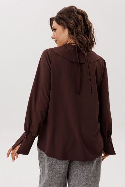 Блуза Anelli 1679 пряный_какао - фото 6