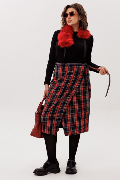 Юбка Anelli 1776 шотландская_роза - фото 3