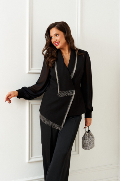 Брюки, жакет Beautiful&Free 6404 черный - фото 5