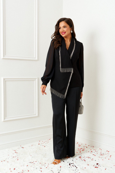 Брюки, жакет Beautiful&Free 6404 черный - фото 1