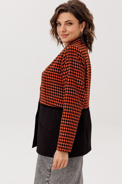 Жакет Anelli 1756 тыквенное_ретро - фото 5