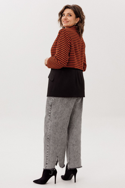 Жакет Anelli 1756 тыквенное_ретро - фото 4