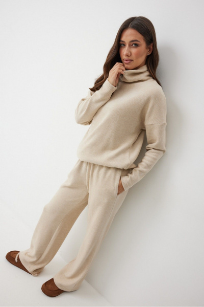 Джемпер T.N.D М158/1 бежевый - фото 4