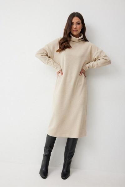 Платье T.N.D М241/1 бежевый - фото 6