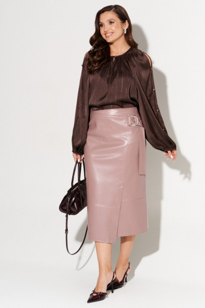 Юбка AltaModa 1015-4 розовый_тауп - фото 1