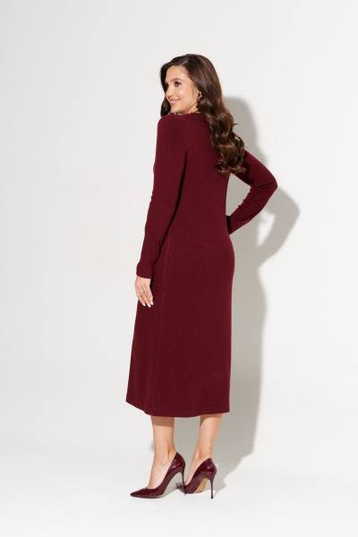 Платье AltaModa 1044 бордовый - фото 6