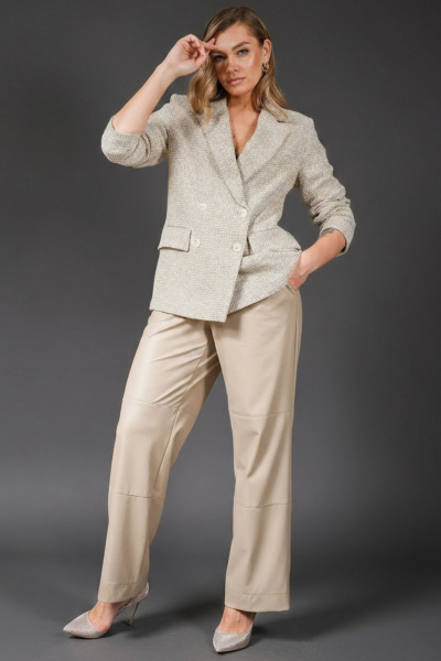 Жакет Erika 1658 коричневый - фото 4