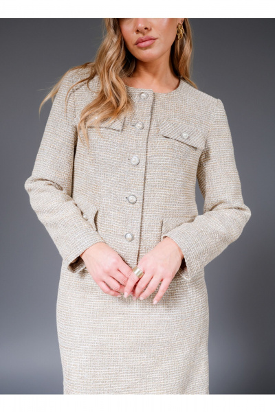 Жакет Erika 1689-1 коричневый - фото 2