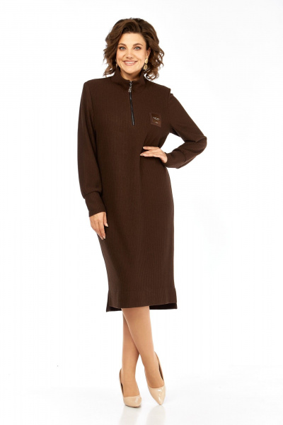 Платье Элль-стиль 2440 шоколад - фото 7