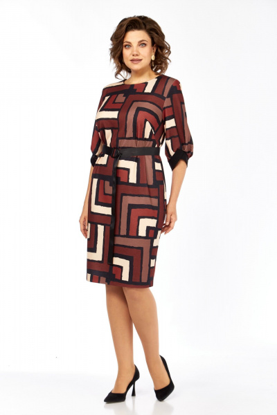 Платье Элль-стиль 526 мультиколор - фото 9