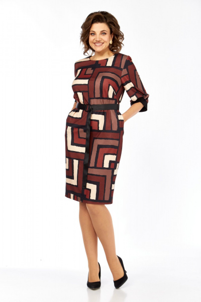 Платье Элль-стиль 526 мультиколор - фото 8