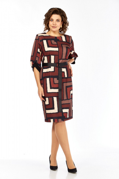 Платье Элль-стиль 526 мультиколор - фото 7