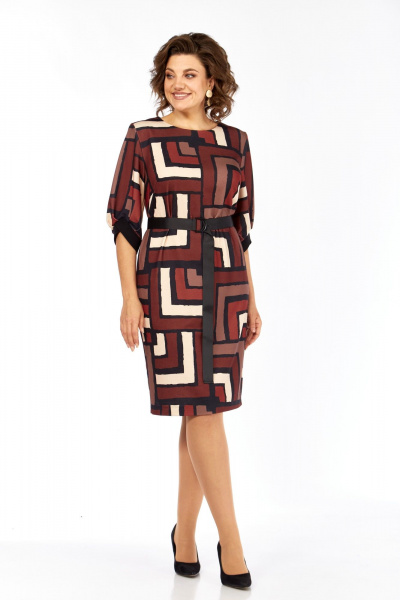 Платье Элль-стиль 526 мультиколор - фото 5