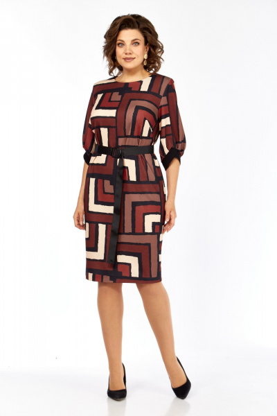 Платье Элль-стиль 526 мультиколор - фото 4
