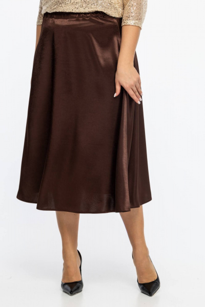 Юбка Avila 0758 коричневый - фото 6