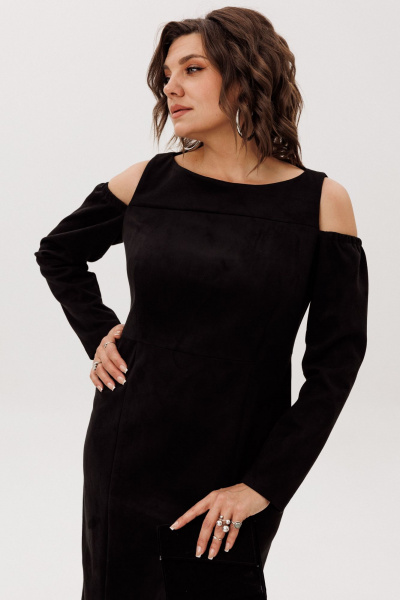 Платье Anelli 1757 бархатная_ночь - фото 5