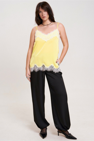 Топ JRSy 2625 желтый_
белое_кружево - фото 1